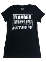 The Office Womens (Jrs) T-Shirt Black Dunder Mifflin Paper Tee Shirt