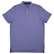 U.S. Polo Assn. Mens Lavender Heather Short Sleeve Interlock Polo Shirt