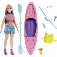 Barbie It Takes Two Daisy Doll & Kayak Set with Puppy & Accessories, Curvy Doll
