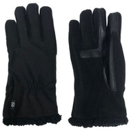 Isotoner Smartouch Active Womens Black Sherpa Touchscreen Text Gloves
