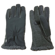 Isotoner Smartouch Active Womens Gray Sherpa Touchscreen Text Gloves