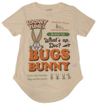 Looney Tunes (Jr's) Womens Beige Bugs Bunny Tee Shirt T-shirt