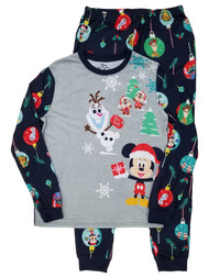 Disney 100 Mens 2-Piece Christmas Holiday Xmas Long Sleeve Family Pajama Set