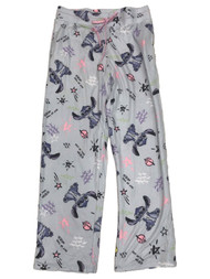 Disney Womens Gray Knit Stitch Sleep Pants Pajama Bottoms