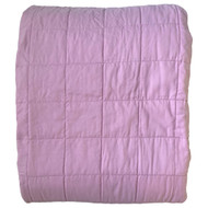Pillowfort Purple Lavender Box Stitched Twin Bed Quilt, Microfiber