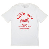 Arizona Mens White Short Sleeve Best Take Out Pho Graphic Tee T-Shirt