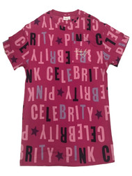Celebrity Pink Womens Pink Words Sleepshirt Sleep & Night Shirt
