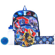 Transformers Kids Backpack & Lunch Bag 5 Piece Set, School Bag