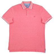 Chaps Mens Pink Birdseye Short Sleeve Pique Polo Shirt Large
