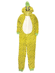 Womens Plush Yellow Pineapple Hoodie Pajamas Blanket Sleeper Union Suit