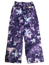 Xero Xposur Girls Purple Floral Snow & Ski Snowboarding Pants