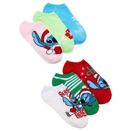 Disney Womens 6 Pair Lilo & Stitch No-Show Low Cut Socks OSFM 4-10