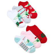 Disney Star Wars Womens 6 Pair Mandalorian Yoda No-Show Low Cut Holiday Socks