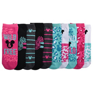 Womens 10 Pair Mickey Mouse Low Cut Socks One Size Fits Most 4-10
