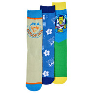 Bioworld Adult Mens 3 Pair Ted Lasso Crew Socks Set