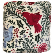 The Big One Plush Birds with Branches Oversized Floral Throw Blanket 5 ft x 6 ft