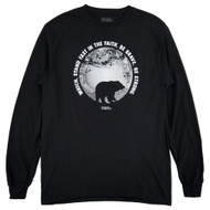 Light Source Mens Black Watch Stand Fast Long Sleeve Shirt