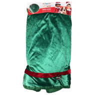 Green Velvet Jingle Bell Elf Themed Holiday Christmas Tree Skirt 48 Inch