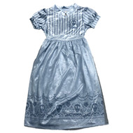 Girls Silky Blue Short Sleeve Beetlejuice Nightgown Beetle Juice Gown