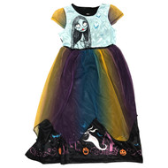 Girls Silky Blue Rainbow Nightmare Before Christmas Nightgown Gown