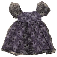 Nightmare Before Christmas Girls Purple Puff Jack Skellington Dress