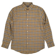 Van Heusen Mens Crockery Plaid Regular Fit Long Sleeve Button-Down Shirt