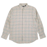 Van Heusen Mens Egret Tattersall Regular Fit Long Sleeve Button-Down Shirt