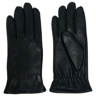 Touchpoint Womens Sleek Black Leather Touchscreen Smart Text Gloves