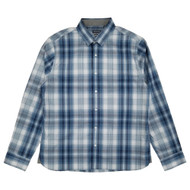 Van Heusen Mens Insignia Blue Long Sleeve Slim Fit Button-Down Shirt