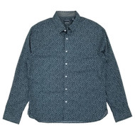 Van Heusen Mens Floral Sea Pine Long Sleeve Slim Fit Button-Down Shirt