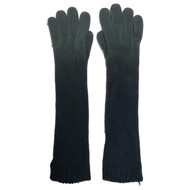 Simply Vera Wang Womens Soft  Extra Long Gray & Black Ombre Knit Gloves