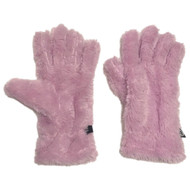 Peak Womens Plush Fuzzy Pink Gloves Fleece Lined Large