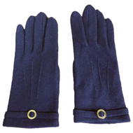 Chaps Womens Sleek Purple Wool Blend Gloves