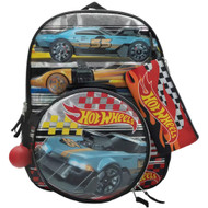 Accessory Innovations Hot Wheels Backpack & Lunch Box 5 Piece Set, Kids School