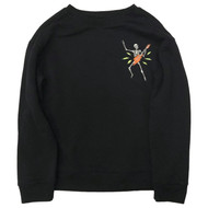 Boys Black Pumpkin Skeleton & Drums Halloween Sweatshirt Sweat Shirt