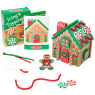 Melissa & Doug Wooden Gingerbread House Playset, Kids Decorate & Buildable