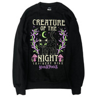 Womens Black Cat Hocus Pocus Halloween Sweatshirt Sweat Shirt