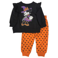 Disney Infant & Toddler Girls Minnie Mouse Witch Halloween Outfit Set