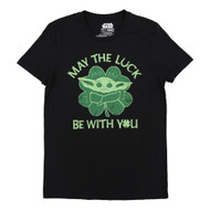 Star Wars The Mandalorian Mens Black St. Patrick's Day T-Shirt