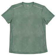Athletic Works Mens Green Sage Short Sleeve Jacquard T-Shirt