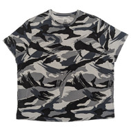 Athletic Works Mens Gray Black Camo Short Sleeve Poly Jersey T-Shirt 3XL
