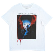IT Chapter Two Mens White Pennywise Graphic Tee Halloween T-Shirt