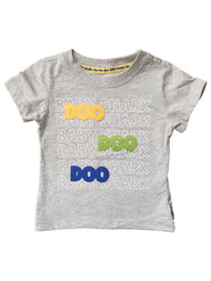 Toddler Boys Gray Baby Shark T-Shirt With Design On Front & Back 12 Months