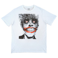 Batman Mens White Short Sleeve Joker Bats Graphic Tee T-Shirt
