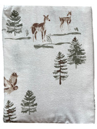 Cuddle Duds Flannel Sheet Set Trees & Forest Animals Queen Bed Sheets, Bedding