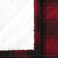 Sunbeam Heated Electric Red Plaid Sherpa & Microplush Throw Blanket, Warming