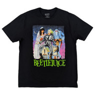 Beetlejuice Mens Black Graphic Tee Short Sleeve T-Shirt