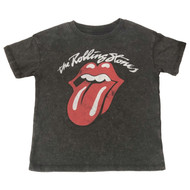 Infant & Toddler Boys Distressed Black Rolling Stones Tee Shirt T-Shirt