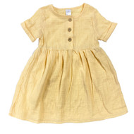 Modern Moments Toddler Girls Pastel Yellow Light Weight Dress 4T