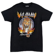 Def Leppard Mens Black Short Sleeve Graphic T-Shirt